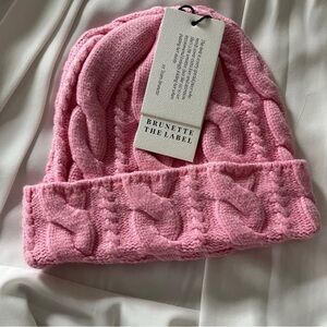 NWT Brunette the Label Toque in Pink